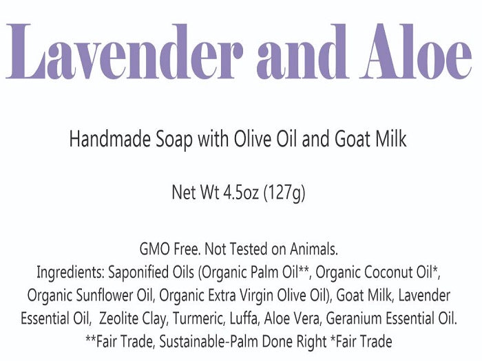 Lavender and Aloe (One 1" Bar)